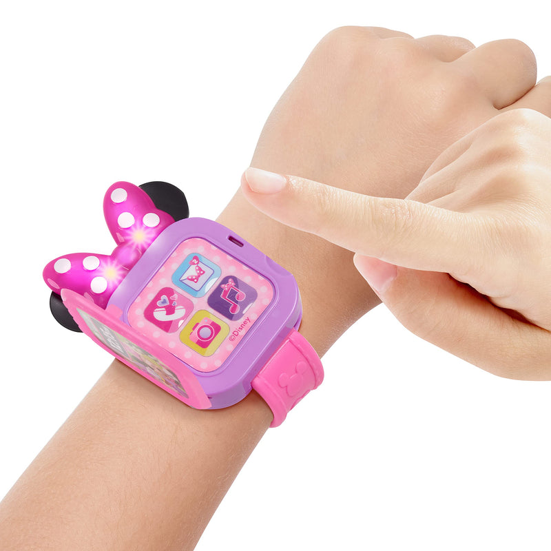 Disney Junior Minnie Mouse Play Smart Watch with Lights and Sounds, 3-Pieces, Pretend Play, Officially Licensed Kids Toys for Ages 3 Up