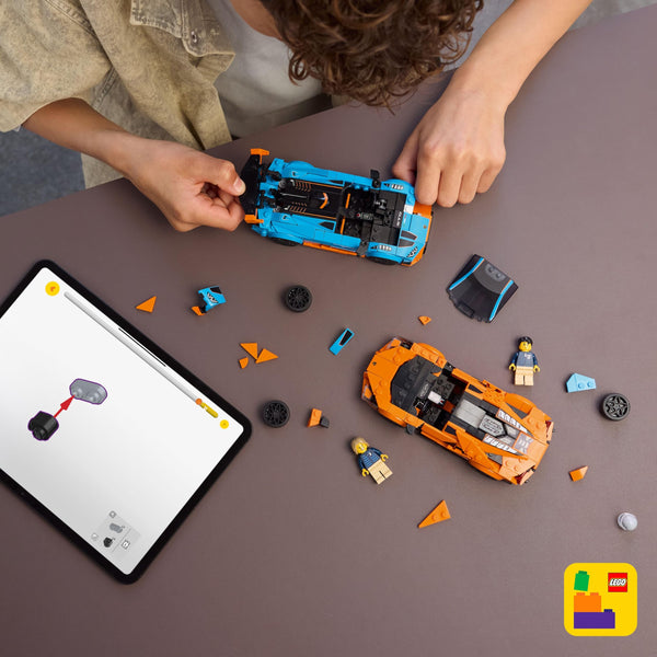 LEGO Speed Champions Lamborghini Revuelto & Huracán STO Car Toys - Building Toy for Pretend Play for Boys & Girls, Ages 10+ - Model Car Kit Display - Gift Idea for Kids - 77238