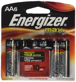 Energizer - AA Cell 1.5 volt MAX Battery (6 pack)