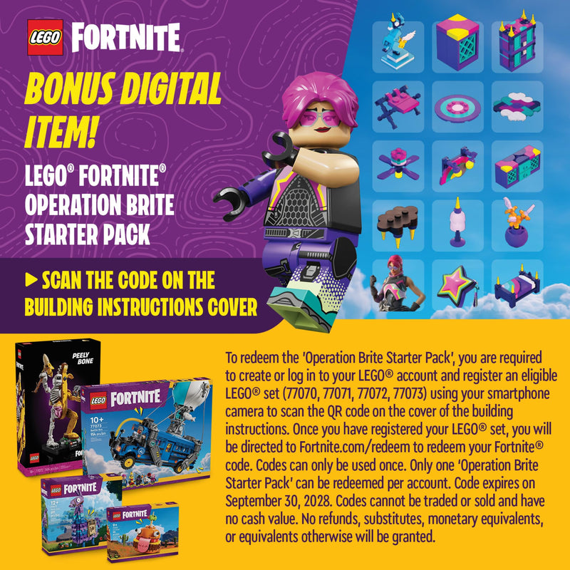 LEGO Fortnite Battle Bus Building Toy - Collectible Fortnite Toy for Kids, Boys & Girls, Ages 10+ - Pretend Play Set with 9 Minifigures from Video Game - Gift for Christmas
