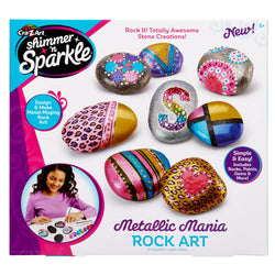 Cra Z Art Shimmer and Sparkle Metallic Madness Rock Art Crafts Kits (21 Piece)