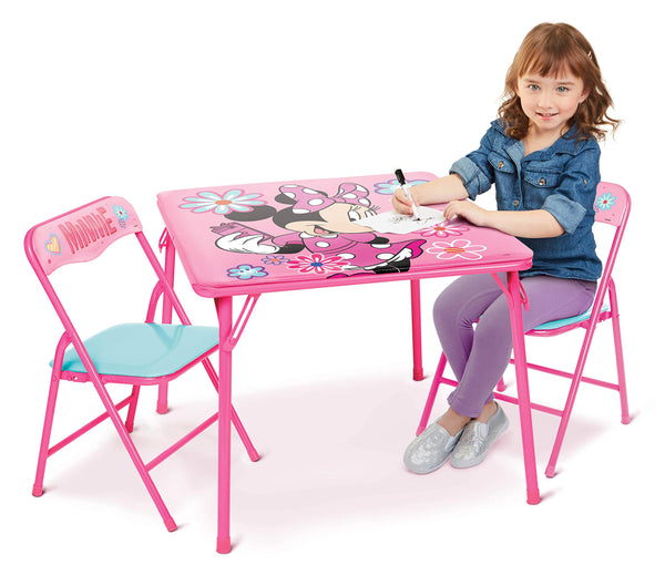 Minnie Mouse Kids Table & Chairs Set for Kid and Toddler 36 Months Up To 7 years