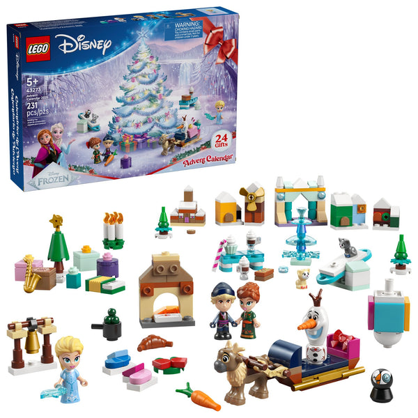 LEGO Disney Frozen Advent Calendar 2025 Kids Toy - Holiday Countdown Playset for Boys & Girls, Ages 5+ - Ana & Elsa Minidolls & Buildable Surprises - Disney Princess Gift for Christmas