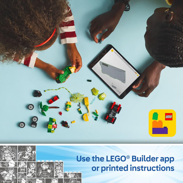 LEGO Marvel Spidey and His Amazing Friends Spin and Electro Dinosaur Vehicle Chase - Car and Motorcycle Preschool Building Toy for Kids, Boys and Girls, Ages 4+