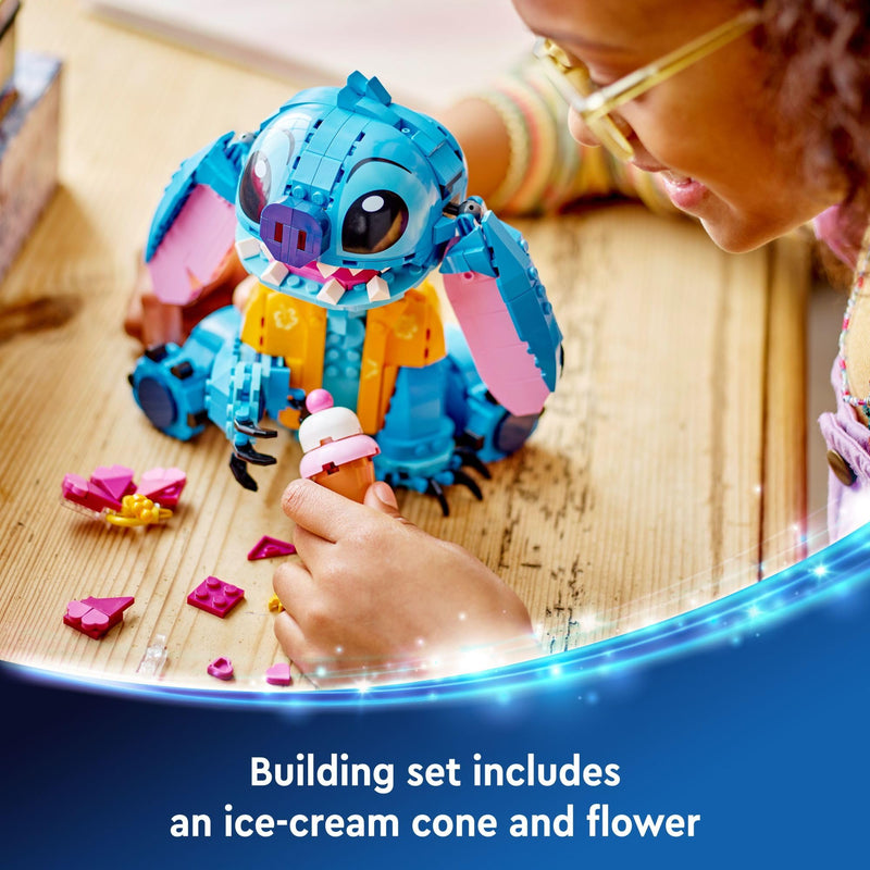 LEGO Disney Stitch Toy Building Kit for Girls & Boys