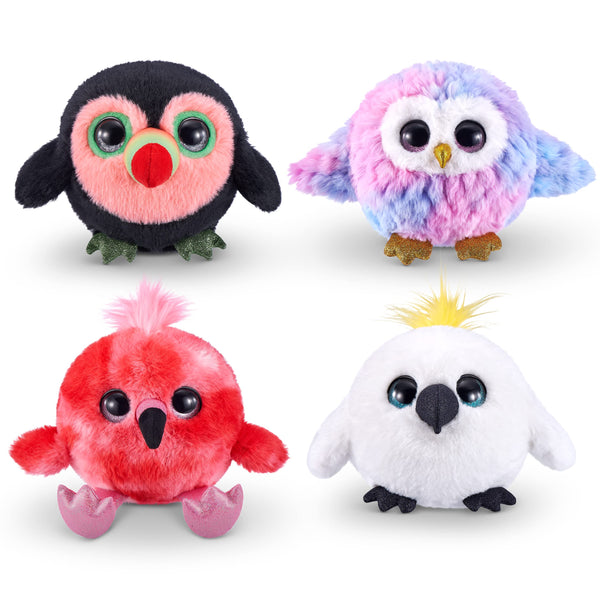 Pets Alive Chirpy Birds (Cuddly) by ZURU, Electronic Pet That Speaks, Surprise Egg, Stickers, Comb, Fluffy Clay, Bird Animal Plush for Girls