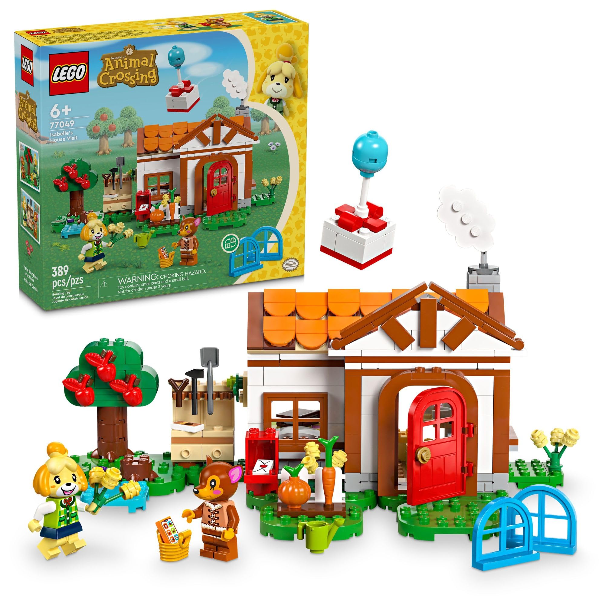 LEGO Animal Crossing Isabelle’s House Visit (77049) Buildable Toy with Figures