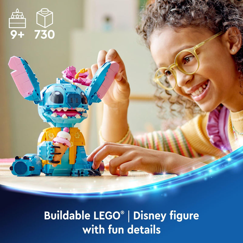 LEGO Disney Stitch Toy Building Kit for Girls & Boys