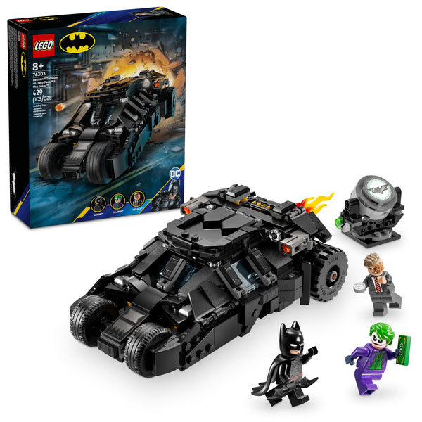 LEGO DC Batman Tumbler vs. Two-Face & The Joker Toy Building Set - Superhero Batmobile Toy from The Dark Knight for Kids, Boys and Girls, Ages 8+