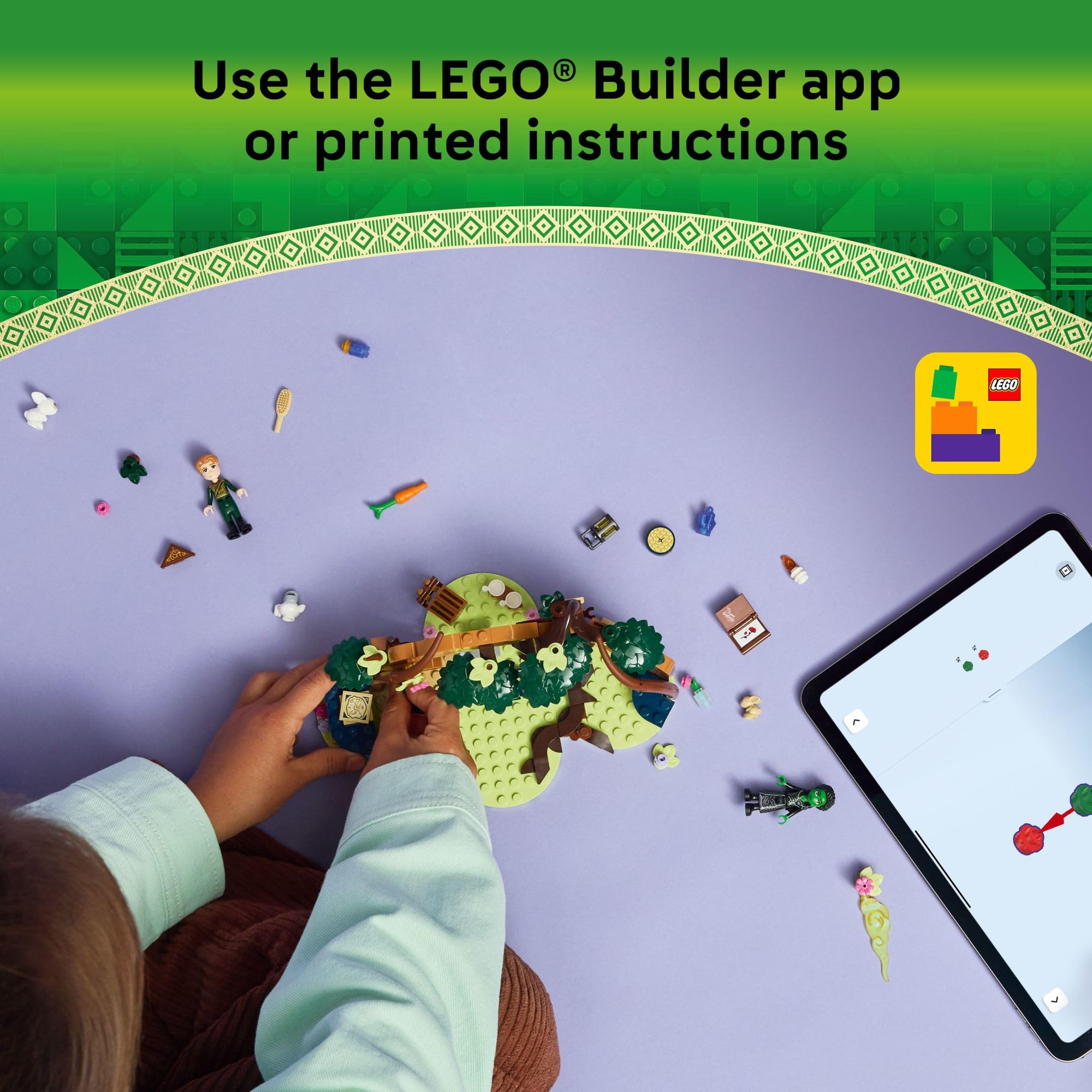 LEGO Wicked Elphaba’s Retreat Building Toy - Elphaba & Fiyero Toy Figures and Playset with Forest Friends - Pretend Play Building Blocks for Kids, Ages 7+
