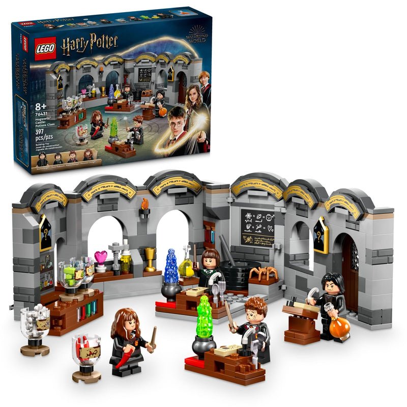 LEGO Harry Potter Hogwarts Castle: Potions Class Building Set, Harry Potter Toy for Boys & Girls, Age 8+ - Gift for Kids W/ 4 Minifigures - 76431