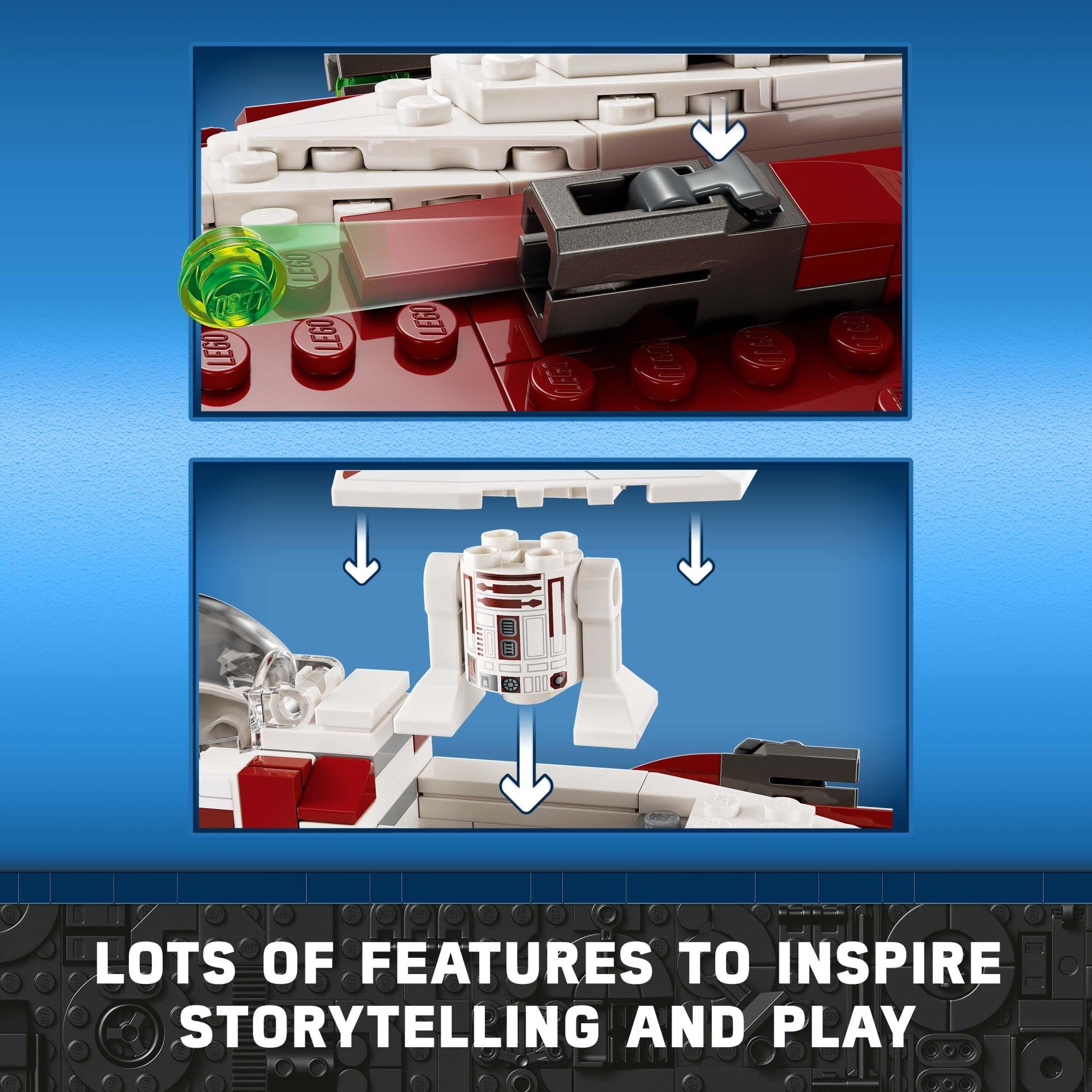 LEGO Star Wars OBI-Wan Kenobi's Jedi Starfighter 75333 Building Toy Set - Features Minifigures, Lightsaber, Clone Starship from Attack of The Clones, Great Gift for Kids, Boys, and Girls Ages 7
