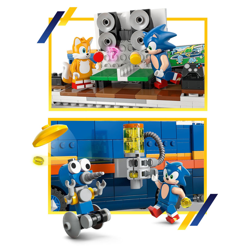 LEGO Sonic The Hedgehog Team Sonic Command Truck Building Toy - Pretend Play Vehicle W/5 Figures for Boys & Girls, Ages 8+ - Toy Building Blocks for Kids
