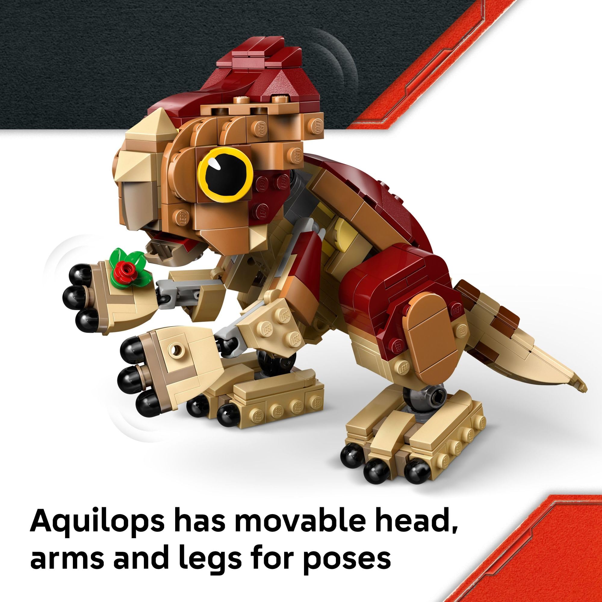 LEGO Jurassic World Baby Dinosaur Dolores: Aquilops Kids Toy - Educational and Learning Toy for Girls & Boys, Ages 7+ - Pretend Play Gift Idea for Birthdays - 76970