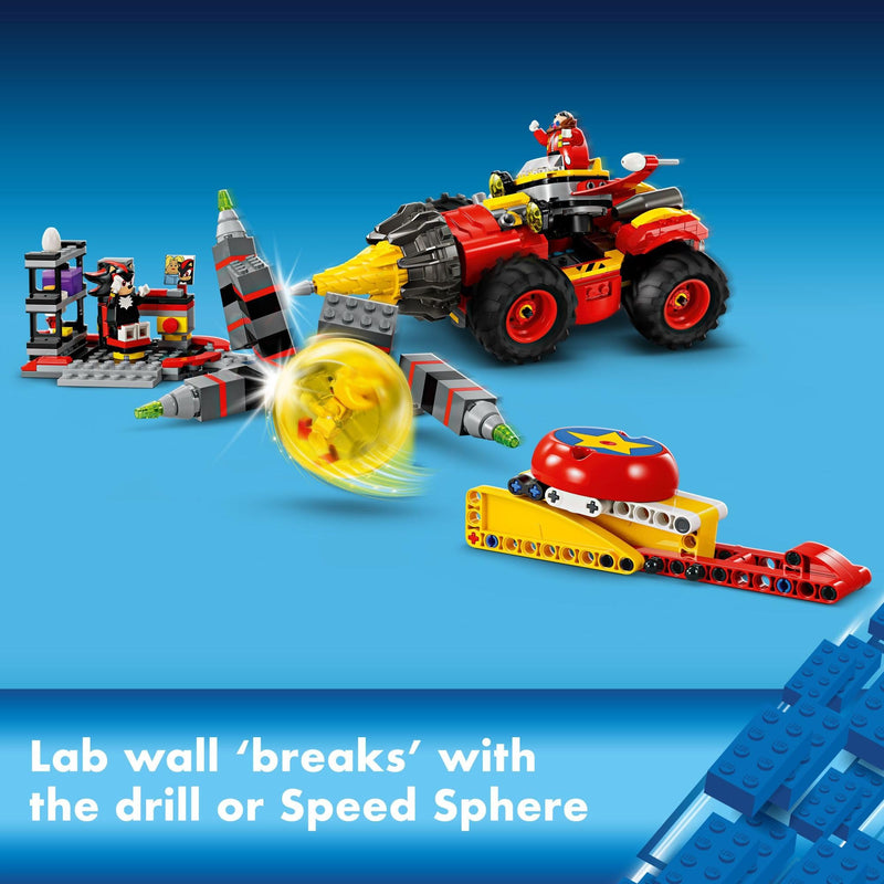 LEGO Sonic The Hedgehog: Super Sonic vs. Egg Drillster Gaming Toy with Shadow and Dr. Eggman, Super Sonic Toy Building Set for Boys and Girls Ages 8 and Up, 76999