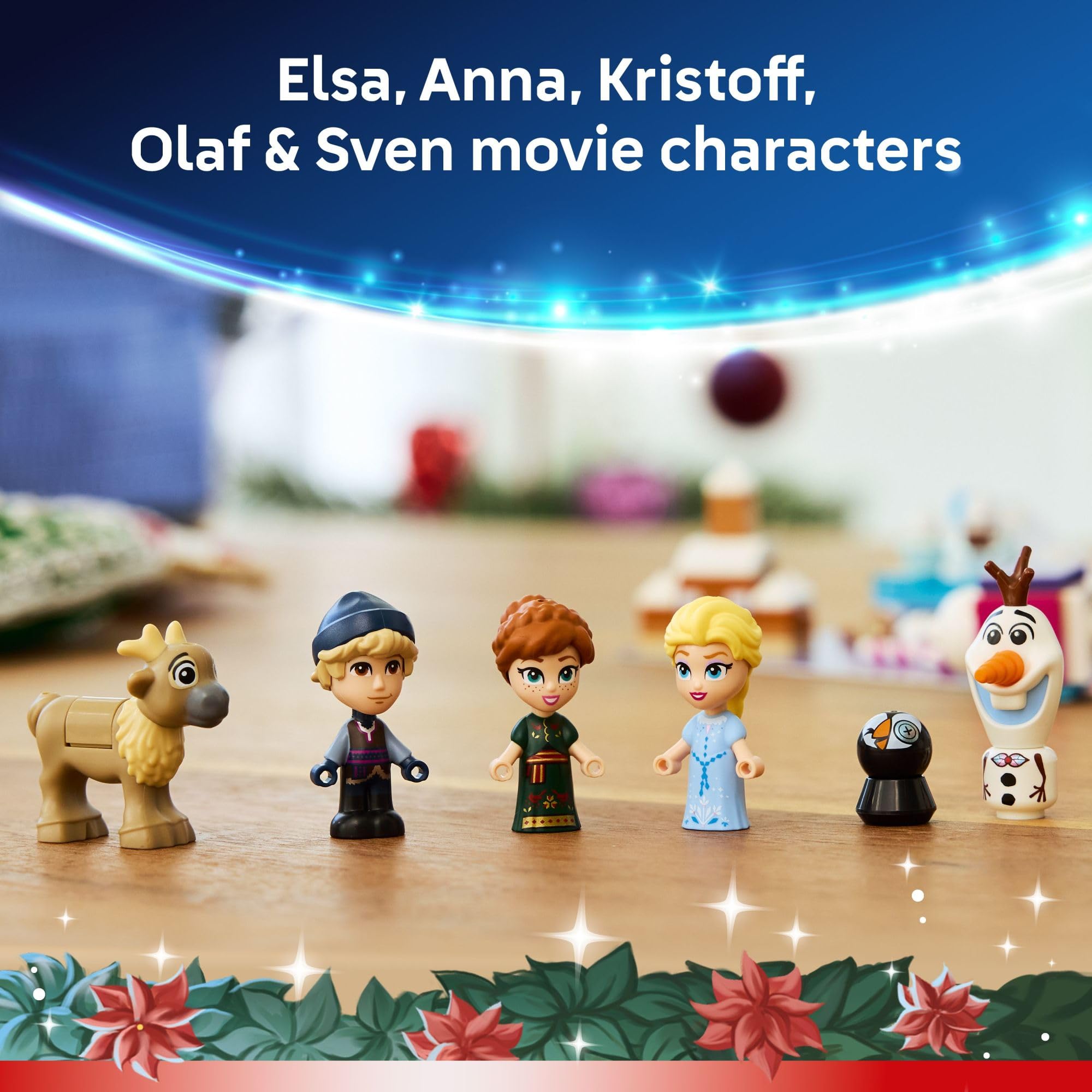 LEGO Disney Frozen Advent Calendar 2025 Kids Toy - Holiday Countdown Playset for Boys & Girls, Ages 5+ - Ana & Elsa Minidolls & Buildable Surprises - Disney Princess Gift for Christmas