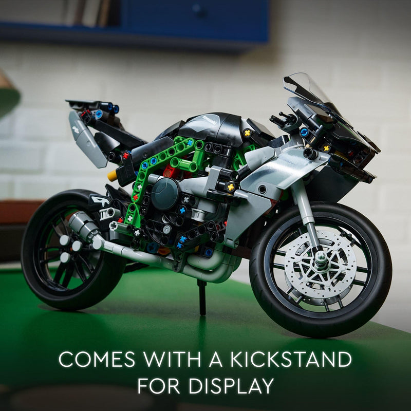 LEGO Technic Kawasaki Ninja H2R Motorcycle Toy - Building Toys for Kids, Boys & Girls, Ages 10+ with Kickstand for Display - Model Kit Gift for Christmas - 42170