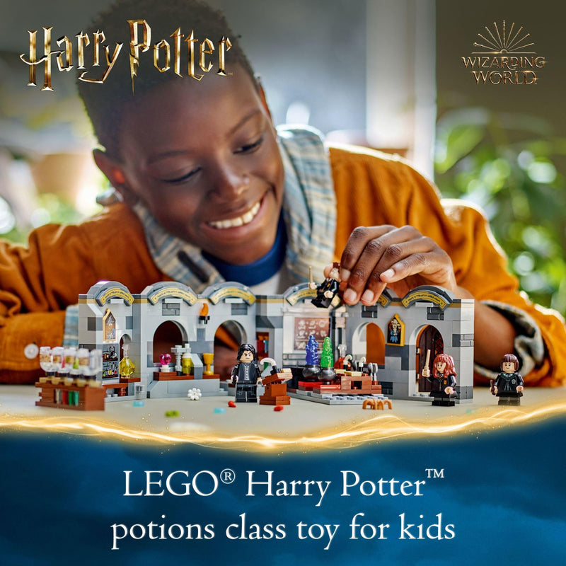 LEGO Harry Potter Hogwarts Castle: Potions Class Building Set, Harry Potter Toy for Boys & Girls, Age 8+ - Gift for Kids W/ 4 Minifigures - 76431