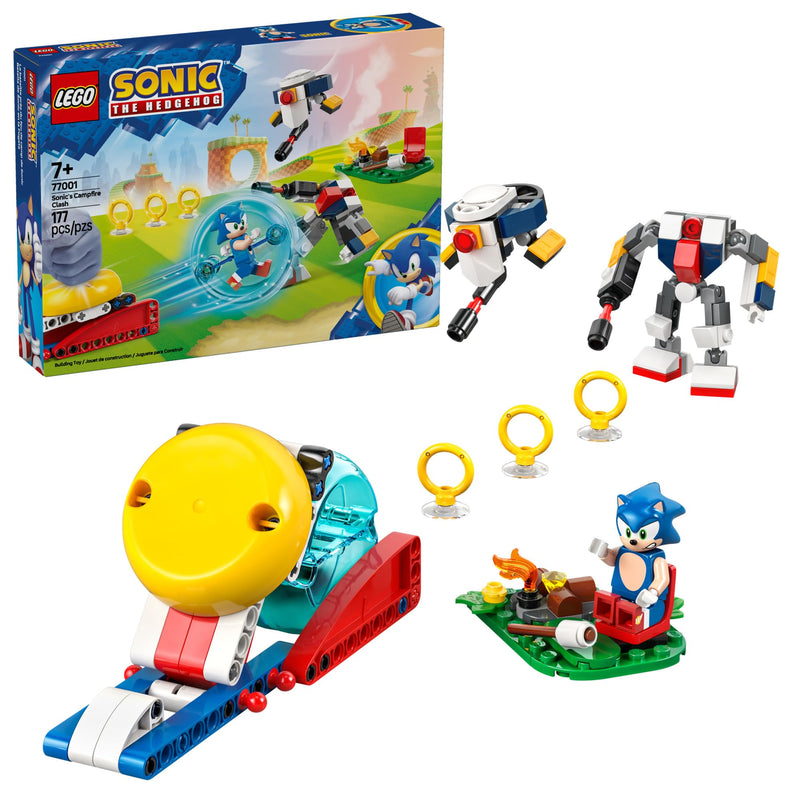 LEGO Sonic The Hedgehog : Sonic’s Campfire Clash, Collectible Gaming Toy for Kids and Video Game Fans, Fun Buildable Playset for Boys and Girls Aged 7 and Up 77001