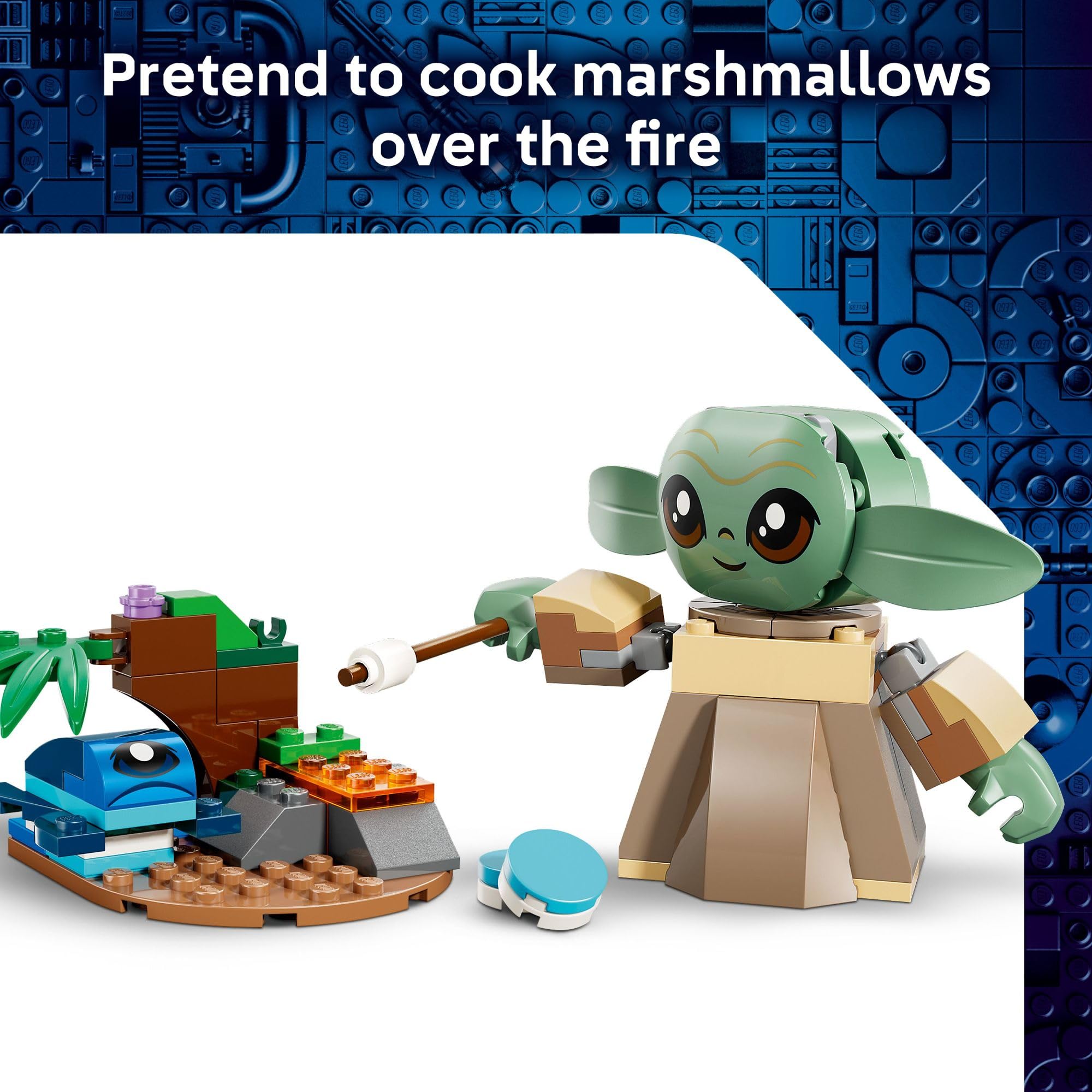 LEGO Star Wars Grogu’s Homestead Building Toy for Boys & Girls 75443