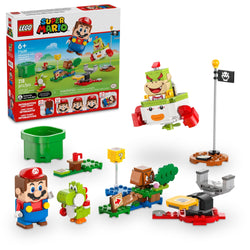 LEGO Super Mario Adventures with Interactive Mario, Bowser Jr.’s Clown Car Playset Vehicle, Yoshi Toy, Mario Playset, Nintendo Toy Gift for Boys, Girls and Gamers Ages 6 and Up, 71439