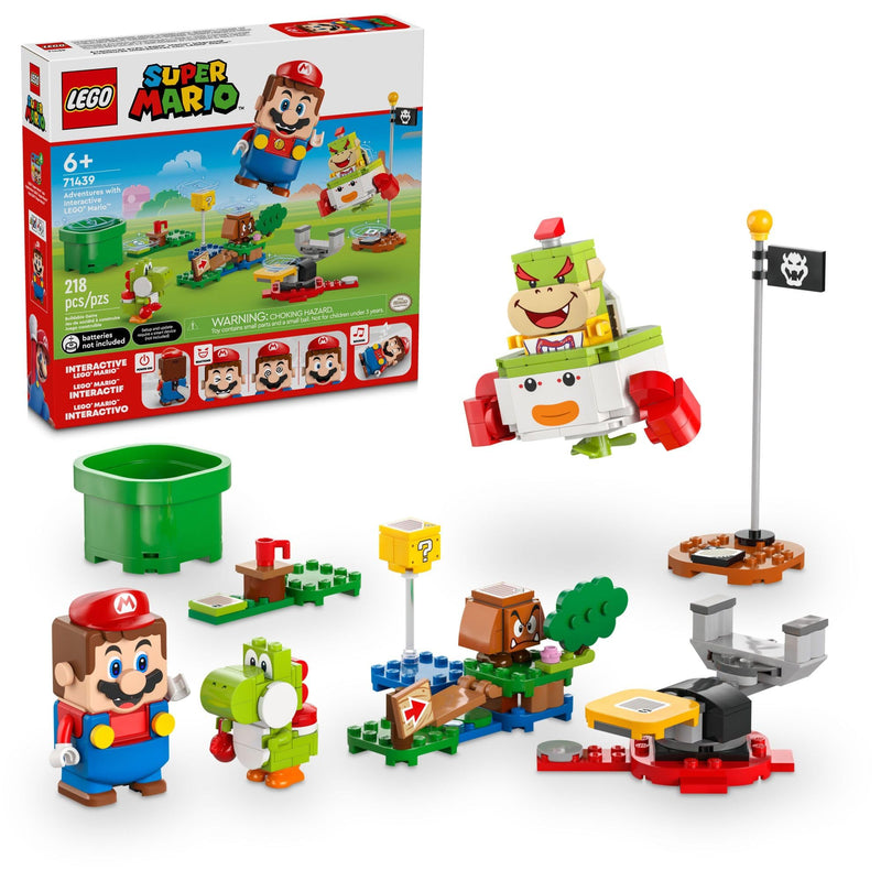 LEGO Super Mario Adventures with Interactive Mario, Bowser Jr.’s Clown Car Playset Vehicle, Yoshi Toy, Mario Playset, Nintendo Toy Gift for Boys, Girls and Gamers Ages 6 and Up, 71439