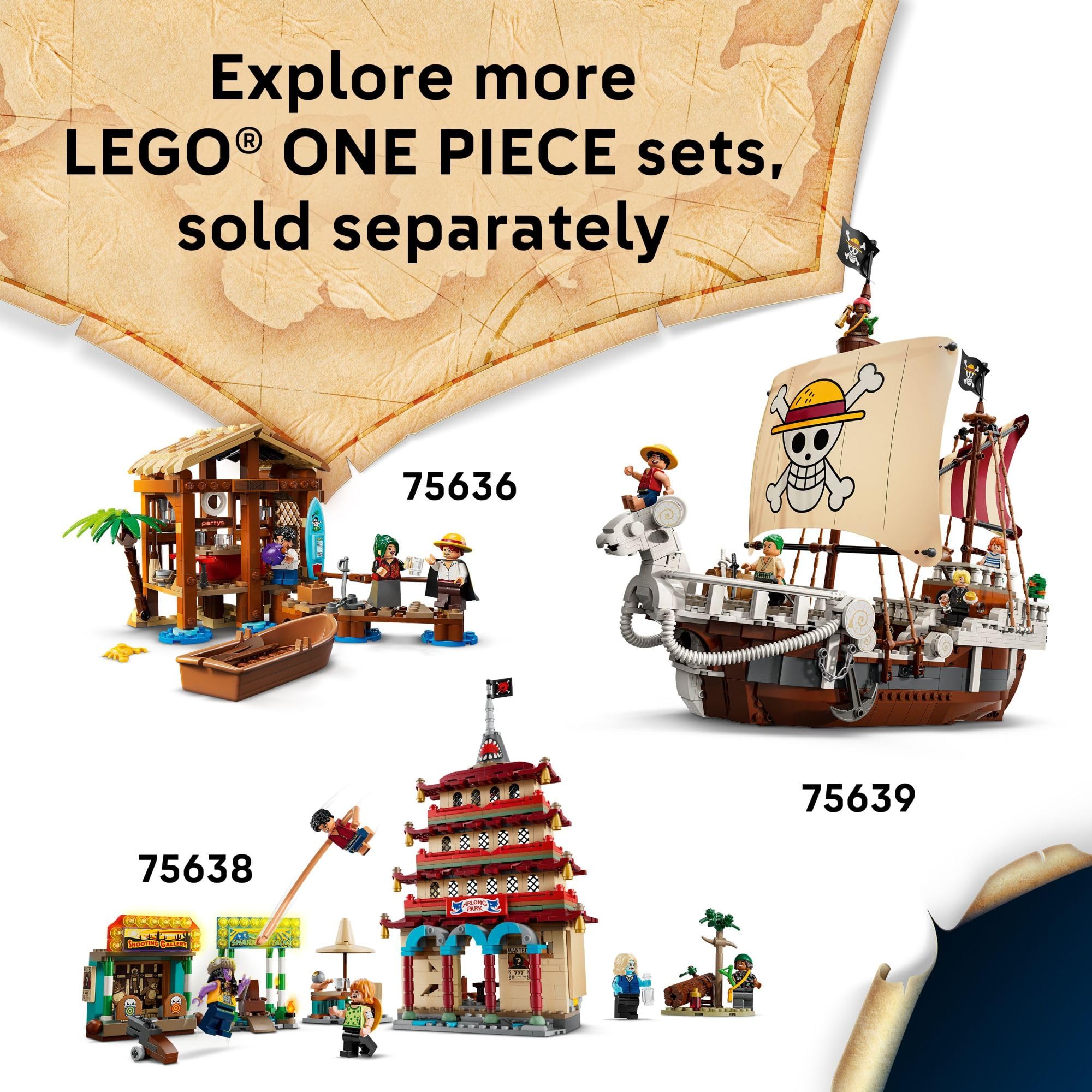 LEGO ONE Piece Buggy The Clown’s Circus Tent Building Blocks - Creative Building Toy for Boys & Girls, 8+ - 4 Toy Figures & Playset for Pretend Play