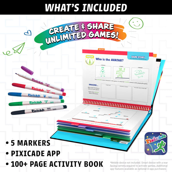 Abacus Brands Pixicade! Turn Drawings Into Playable Video Games! | Doo ...