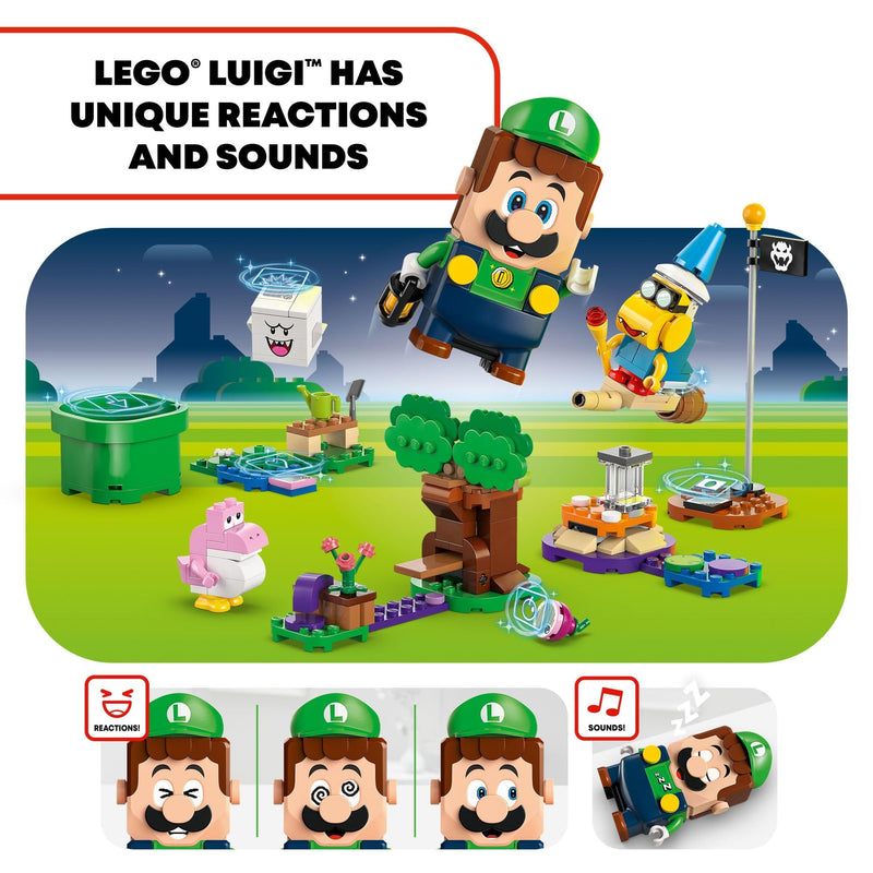 LEGO Super Mario Super Mario Adventures with Interactive Luigi Toy - Building Toys for Kids, Boys & Girls, Ages 6+ - Nintendo Gift Idea for Christmas with 4 Figures - 71440