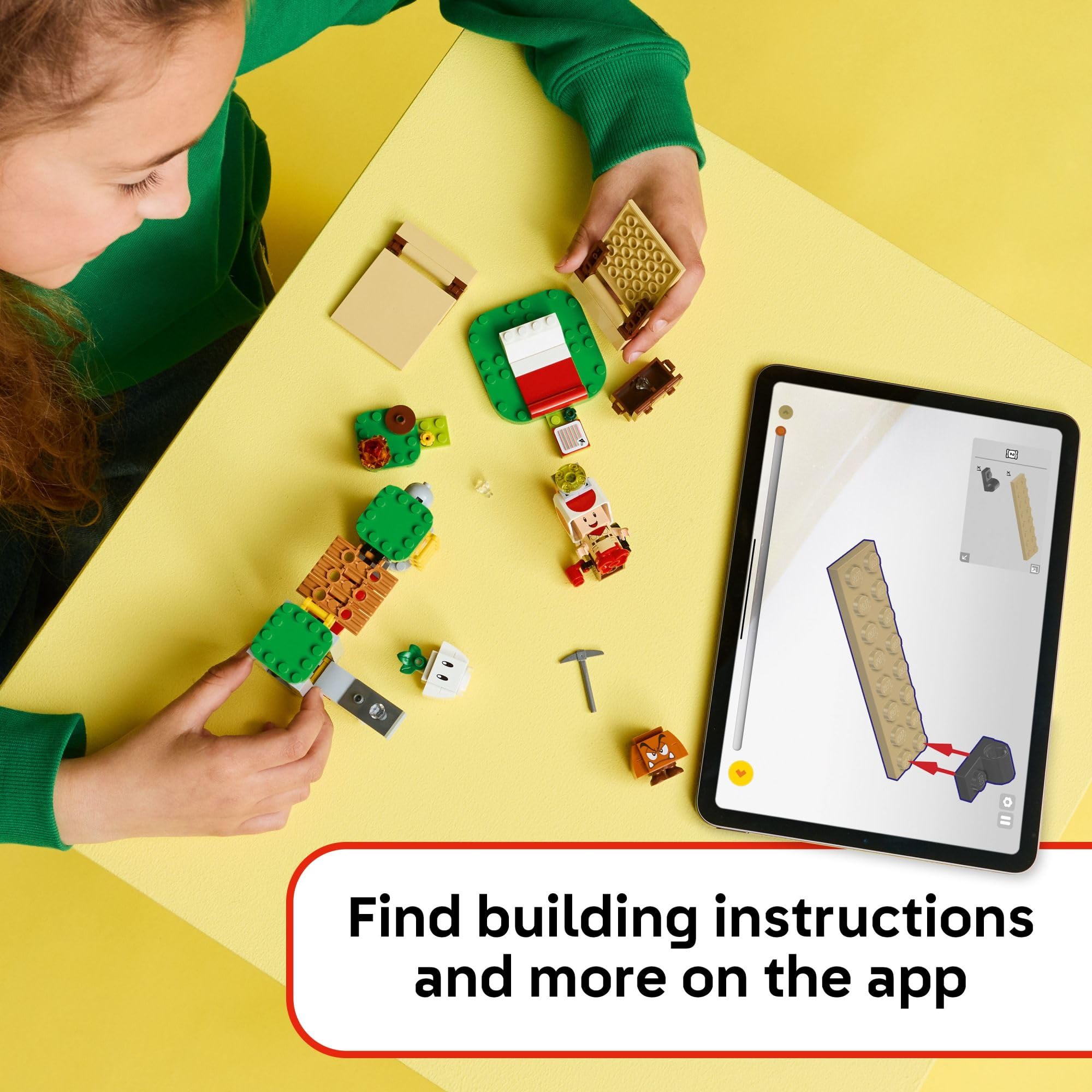 LEGO Super Mario Captain Toad’s Camp Building Toy - Pretend Play Set for Kids, Ages 6+ - Building Blocks for Boys & Girls W/Toad, Goomba, & Turnip Toy Figures