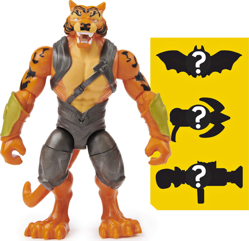 BATMAN 4-inch and Bronze Tiger Action Figures with 6 Mystery Accessories