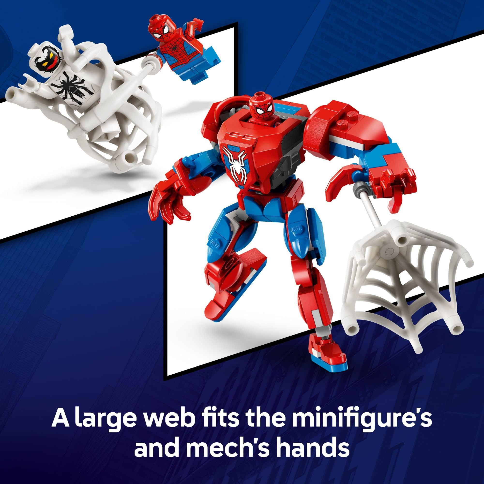 LEGO Marvel Spider-Man Mech vs. Anti-Venom Building Toy Set - Spider-Man Toy for Kids, Boys and Girls, Ages 6+ - Buildable Action Figure