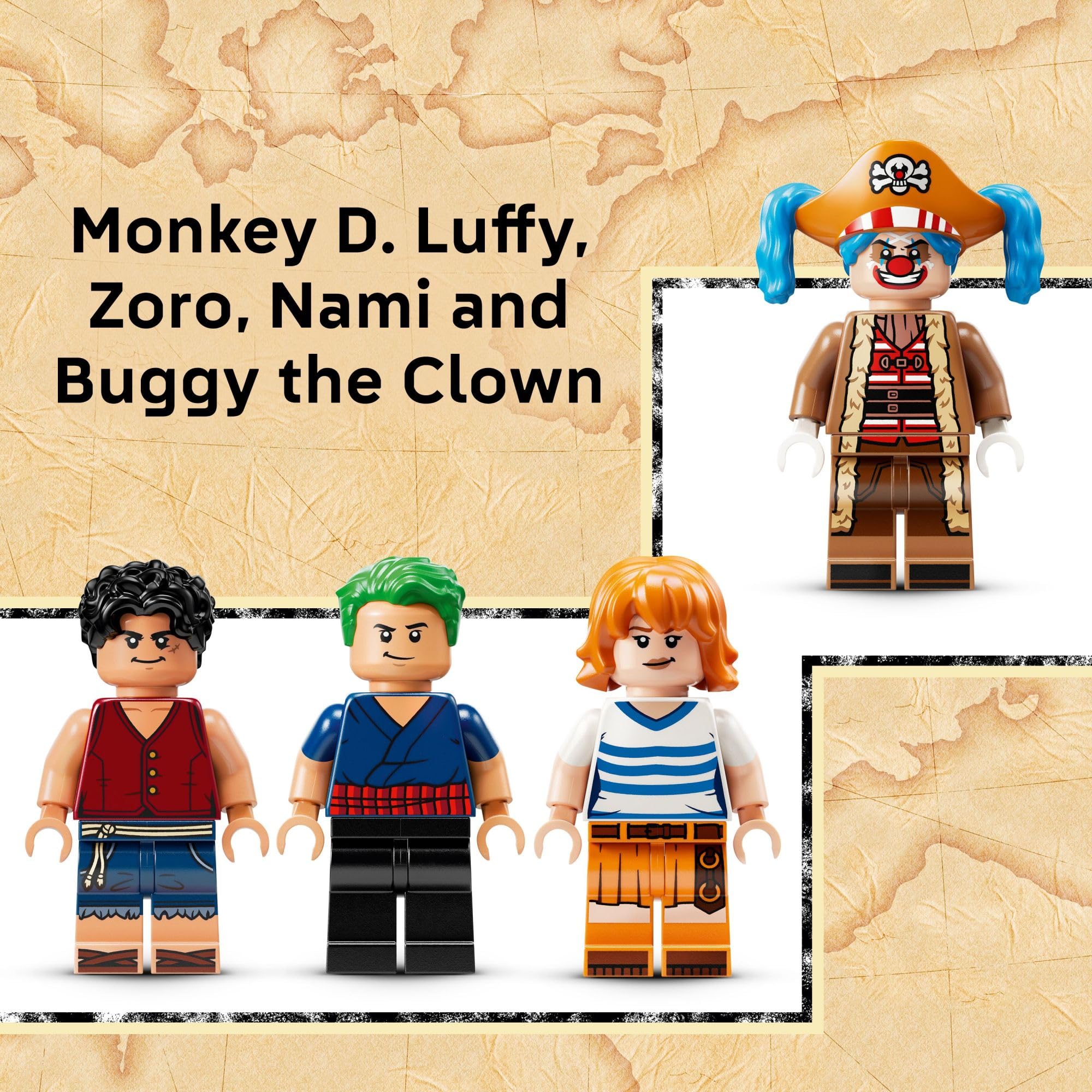 LEGO ONE Piece Buggy The Clown’s Circus Tent Building Blocks - Creative Building Toy for Boys & Girls, 8+ - 4 Toy Figures & Playset for Pretend Play