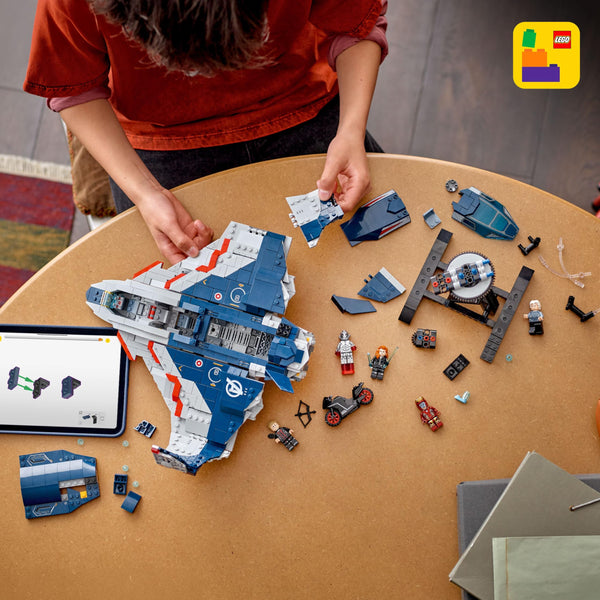 LEGO Marvel Avengers: Age of Ultron Quinjet - Kids Toy for Boys and Girls, Ages 12+ - Avengers Toy with 5 Marvel Action Figures - Collectible Decor & Playset - Gift Idea for Birthdays - 76325