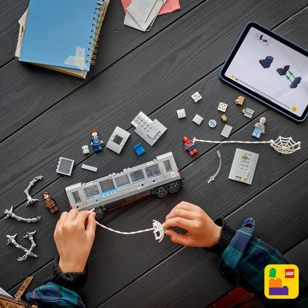 LEGO Marvel Spider-Man vs. Doc Ock Subway Train Scene - Action Figures Kids Toy - Spider-Man Building Toy for Boys & Girls, Ages 9+ - Marvel Collectible with 4 Minifigures