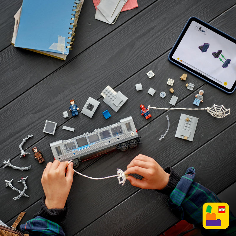 LEGO Marvel Spider-Man vs. Doc Ock Subway Train Scene - Action Figures Kids Toy - Spider-Man Building Toy for Boys & Girls, Ages 9+ - Marvel Collectible with 4 Minifigures