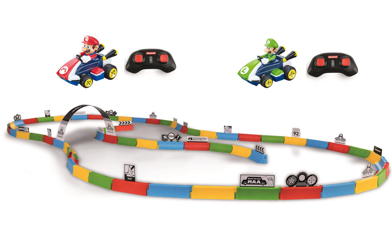 Carrera RC Mario Kart Tabletop Toy Racing Set Featuring Mario Luigi an ...