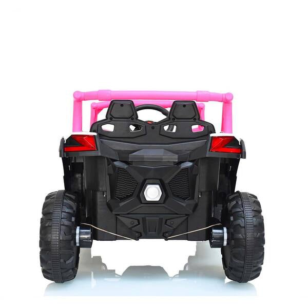 Kids Electric UTV Car, 2 Seat Ride on Car For Kids, 12v Ride on UTV Toy, 4wd Electric Car With Remote Control /Swing