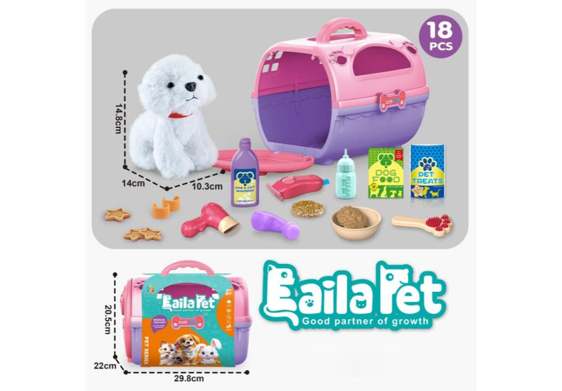 Pet Care Play Set For Children, Laila Pet Good Partner of Growth Toy Set