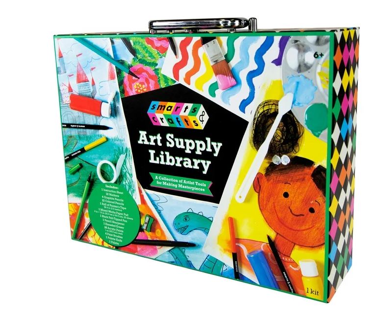 Smarts & Crafts Art Supply Library, 49 Pieces, Unisex, Kids & Teens