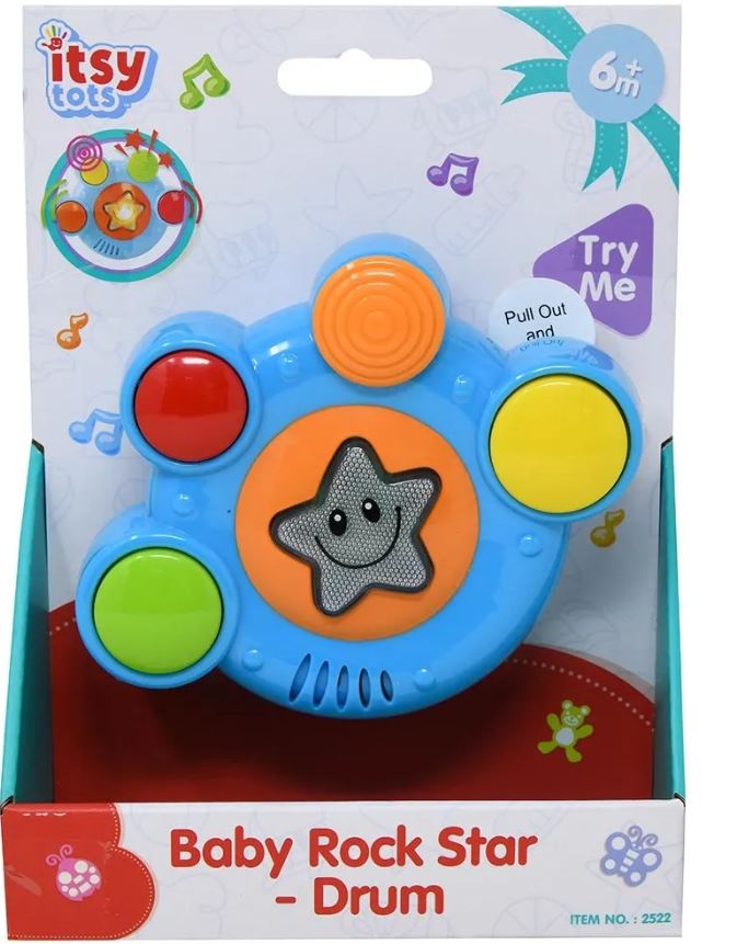 Itsy Tots Baby Rock Star Battery Operated Drum