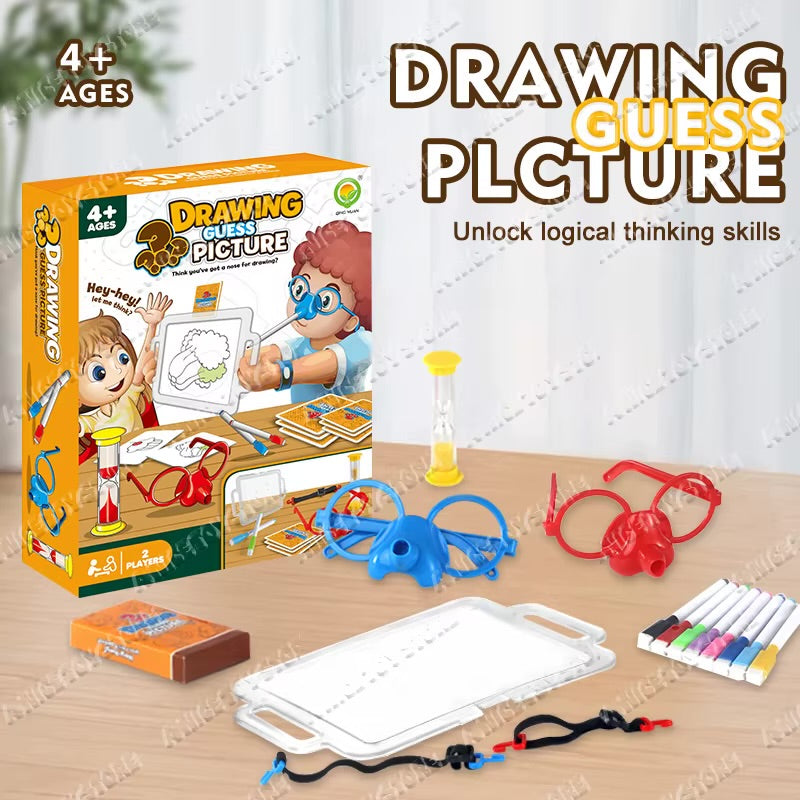 Children's Educational Toy You Draw and Guess Board Game
