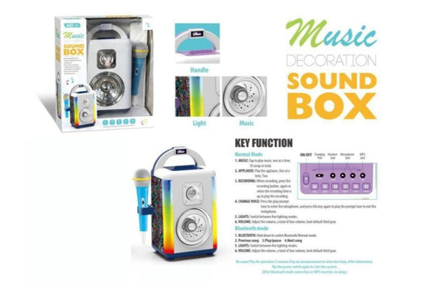 Kid's Music Portable Karaoke Speaker With a Microphone