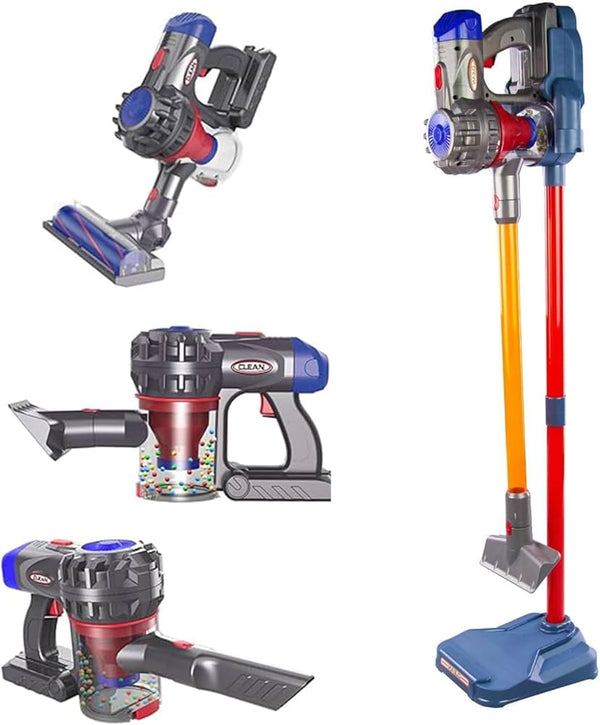 Kids Cleaning Toy Set, 3 in 1 Vacuum For Children Aged 3+, Realistic Role-Play Fun