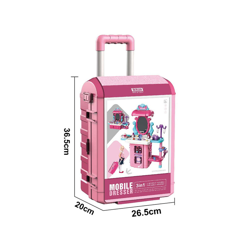 Kids Mobile Dresser 3 in 1 Beauty Set