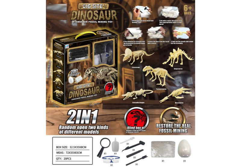 Dinosaur Fossil Mining Toy Excavation Kit