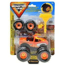 Monster Jam Mechanix Build & Re-Build Truck, 1:43 Scale El Toro Loco