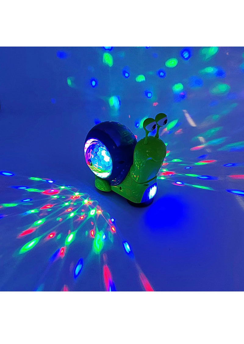 Electric Cute Toy Snail Electronic Animal Crawl, Play Music, Luminous Light