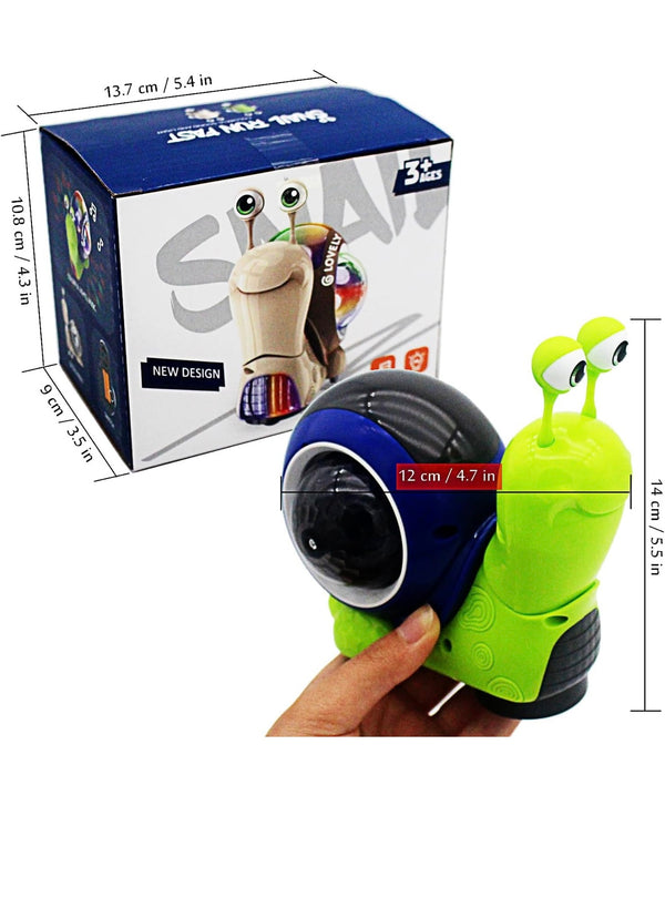Electric Cute Toy Snail Electronic Animal Crawl, Play Music, Luminous Light