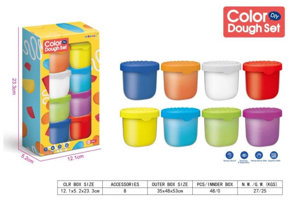 Color Dough Set, Color Clay Supplement Pack 8 Colors